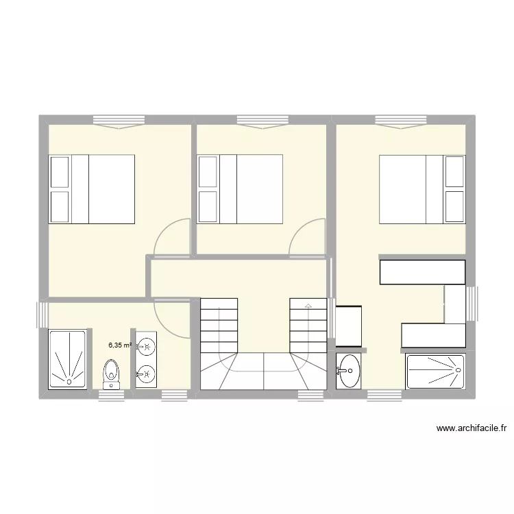 Combles. Plan de 5 et 55 m² Combles. Plan de 5 et 55 m²