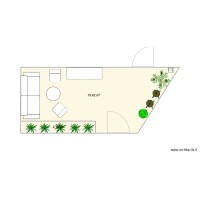 Terrasse avec bloc clim 