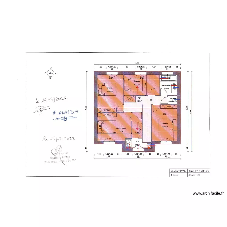 RUPARI HYDRAULIQUE ETAGE. Plan de 