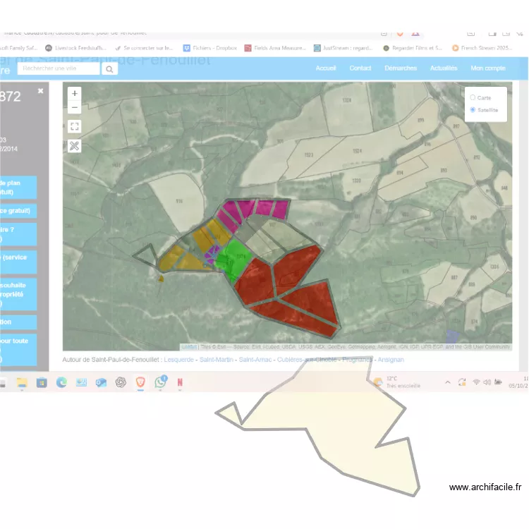 ferme. Plan de ferme. Plan de
