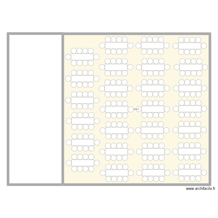 Scene Salle ECBL. Plan de 1 pièce et 334 m2