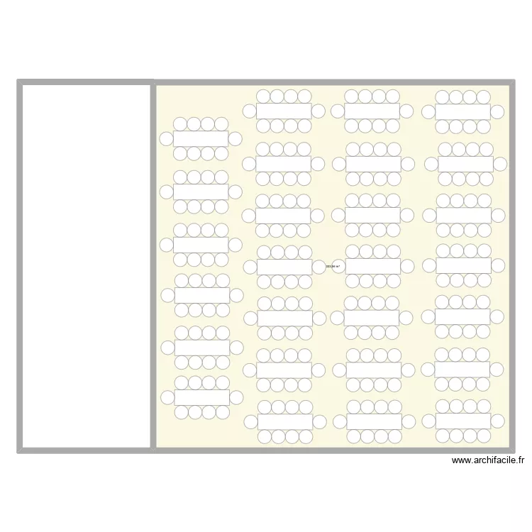 Scene Salle ECBL. Plan de 1 pièce et 334 m²