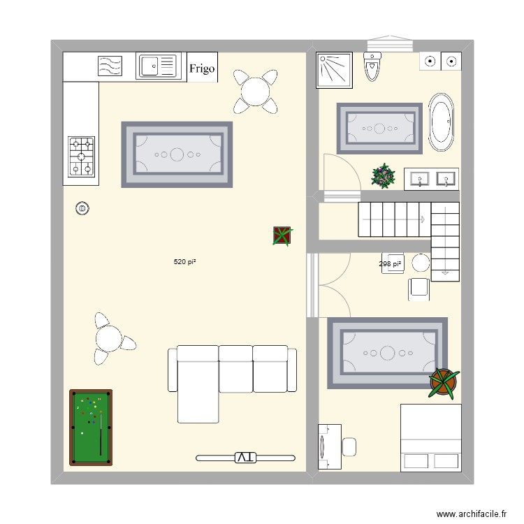 Plant sous-sol. Plan de 0 pièce et 0 m2