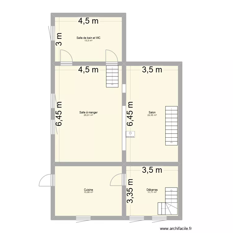 REZ Framont. Plan de 5 et 92 m² REZ Framont. Plan de 5 et 92 m²