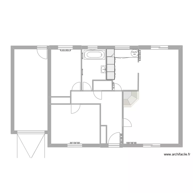 Fouras. Plan de 7 Pièces et 72 m²