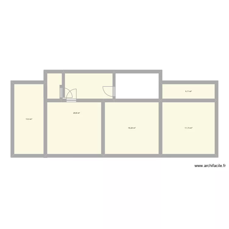 maison. Plan de 5 et 83 m² maison. Plan de 5 et 83 m²