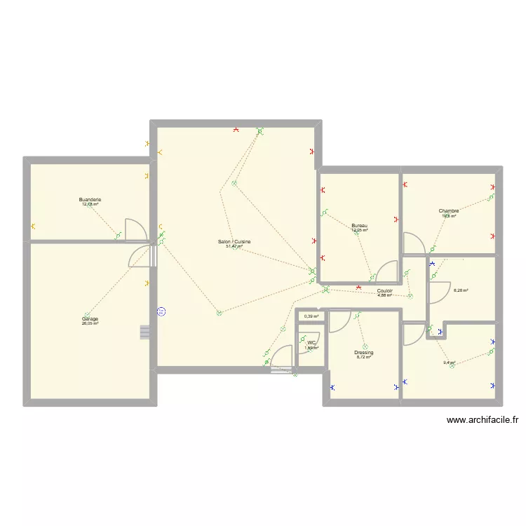 Maison Aucamville. Plan de 11  et 144 m²