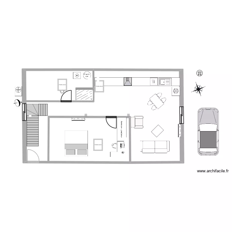 Etage 9 Conan 2. Plan de 1 et 81 m² Etage 9 Conan 2. Plan de 1 et 81 m²