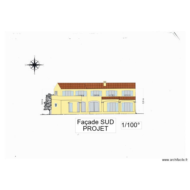 gorguette sud projet V2. Plan de 0 pièce et 0 m2