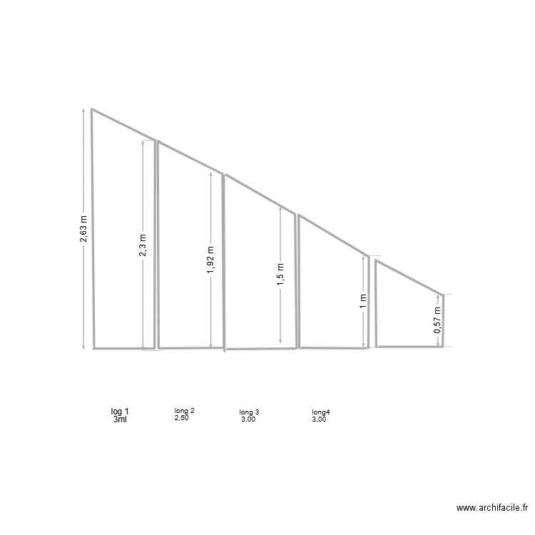 plan de toles de bardages. Plan de 0 pièce et 0 m2