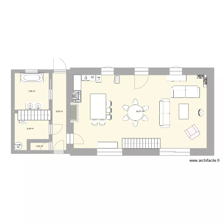 Maison. Plan de 