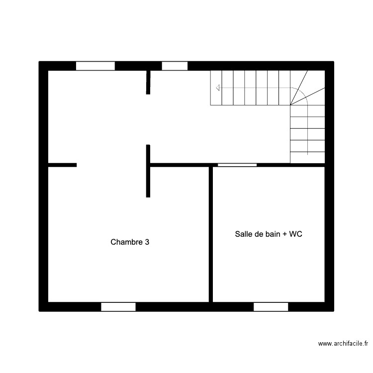 TOUSSAINT - 1er. Plan de 2 pièces et 33 m2