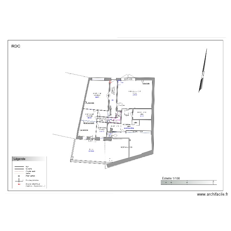 pc nue. Plan de 0 pièce et 0 m2