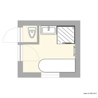Salle de bain avec WC séparé