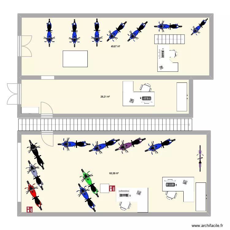 Plan YAMAHA. Plan de 3 et 141 m² Plan YAMAHA. Plan de 3 et 141 m²