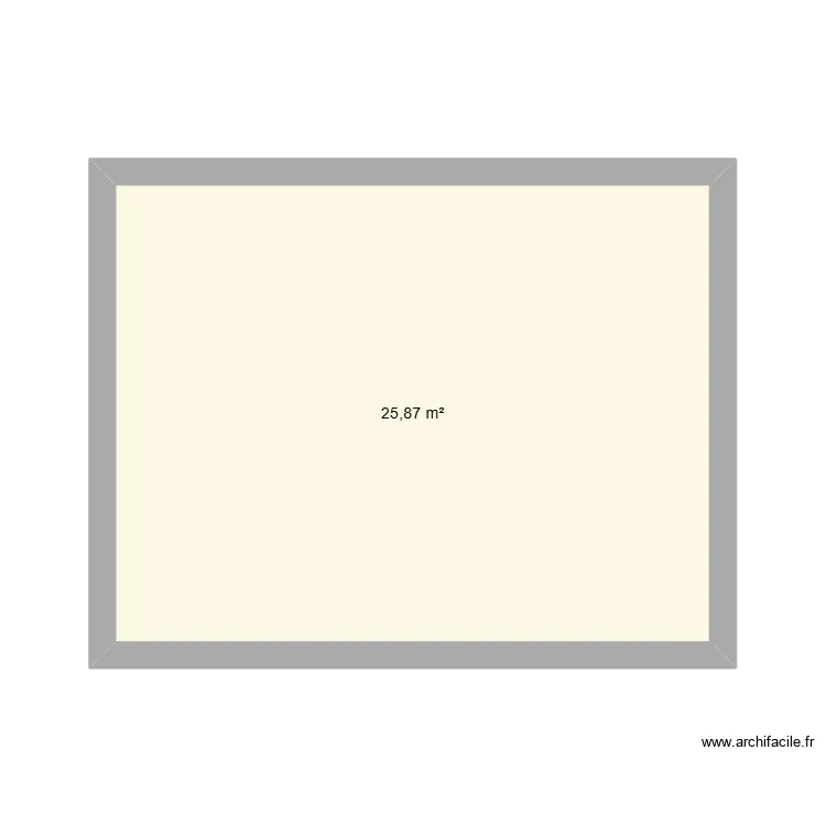 RTRR. Plan de 1 Pièce et 26 m² RTRR. Plan de 1 Pièce et 26 m²