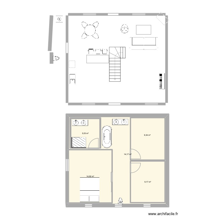 Plan 1. Plan de 0 pièce et 0 m2