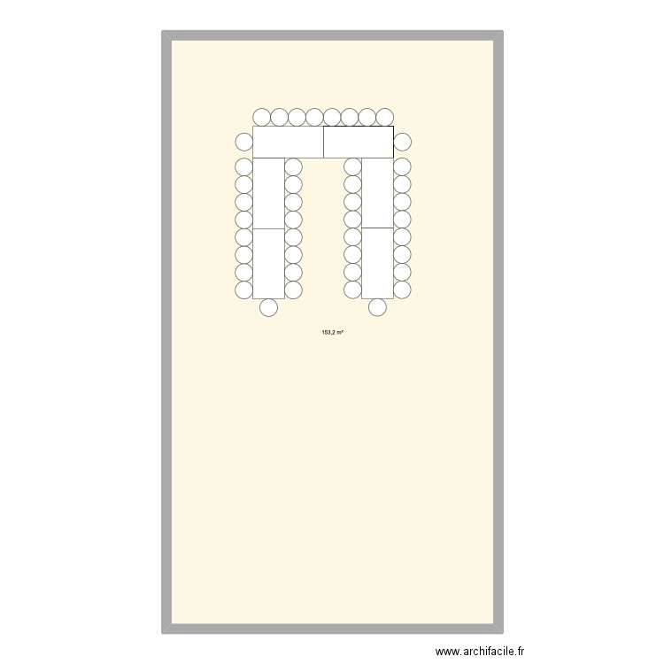MARIAGE 2. Plan de 1 pièce et 153 m2