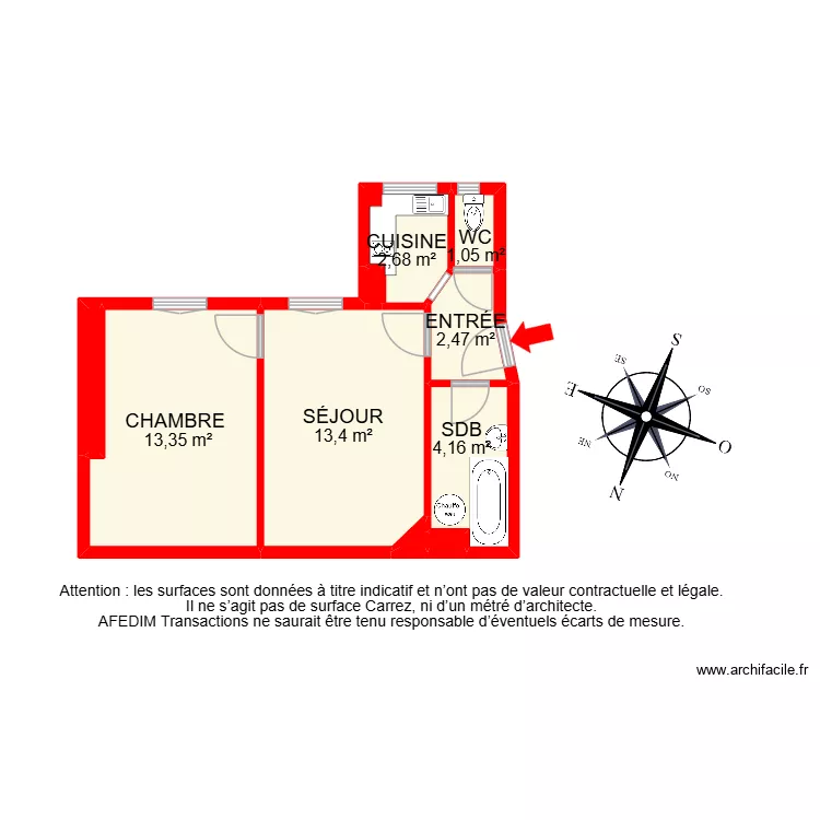 BI 33299. Plan de 11  et 44 m²