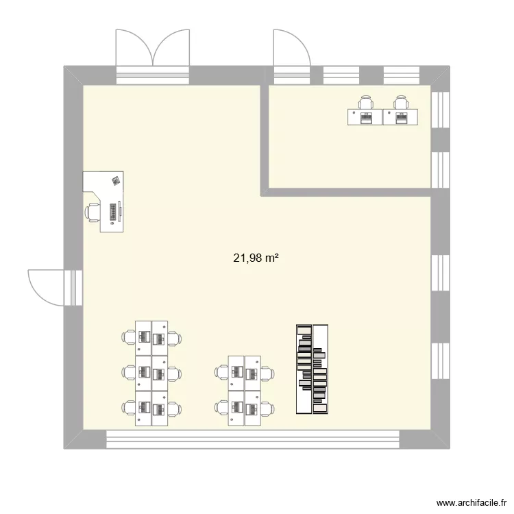 CDI Broglie. Plan de 1 Pièce et 22 m² CDI Broglie. Plan de 1 Pièce et 22 m²