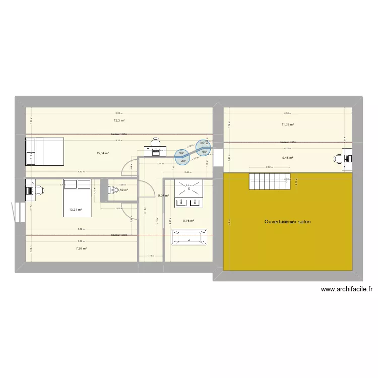 maison grenier. Plan de 