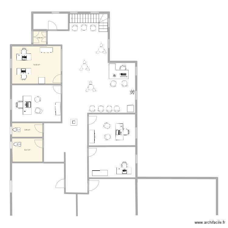 locaux accueil. Plan de 0 pièce et 0 m2