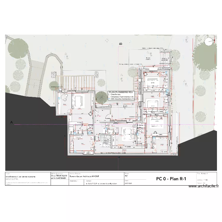 PLAN PLOMBERIE RDJ. Plan de 