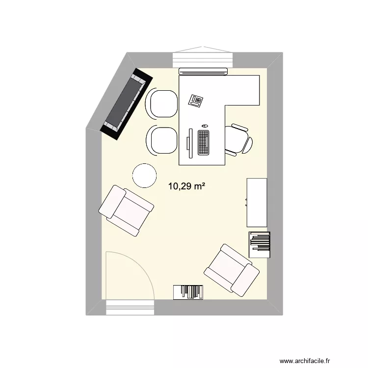 bureau FL 2. Plan de 