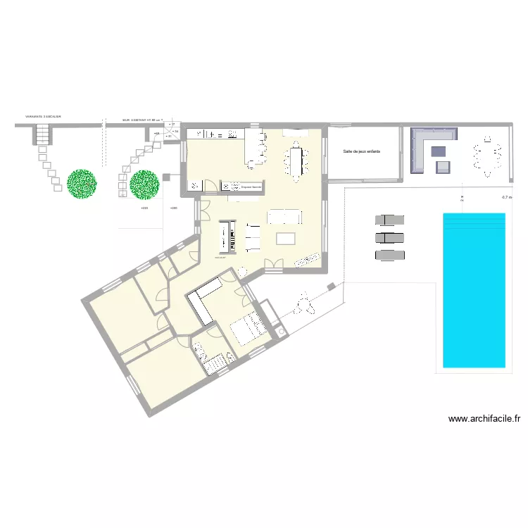 PROJET 2    RDC   VICTOR & LISA. Plan de 