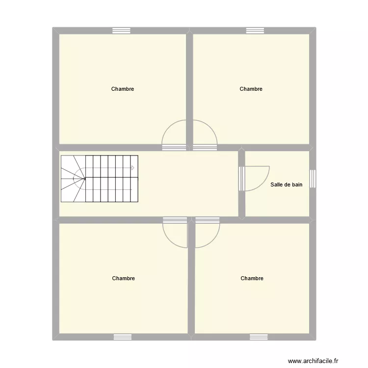 Plans &eacute;tage. Plan de 6  et 74 m²