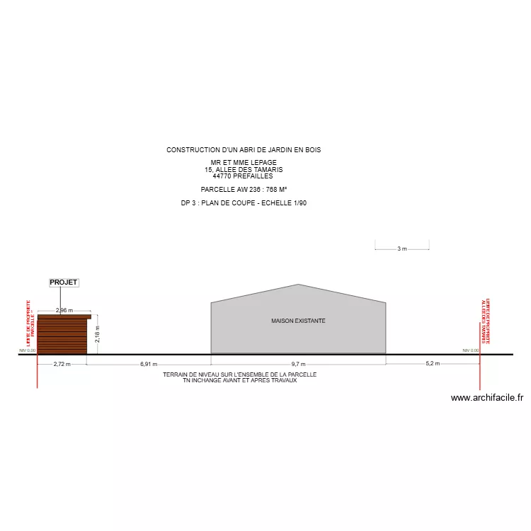 DP 3 LEPAGE. Plan de 