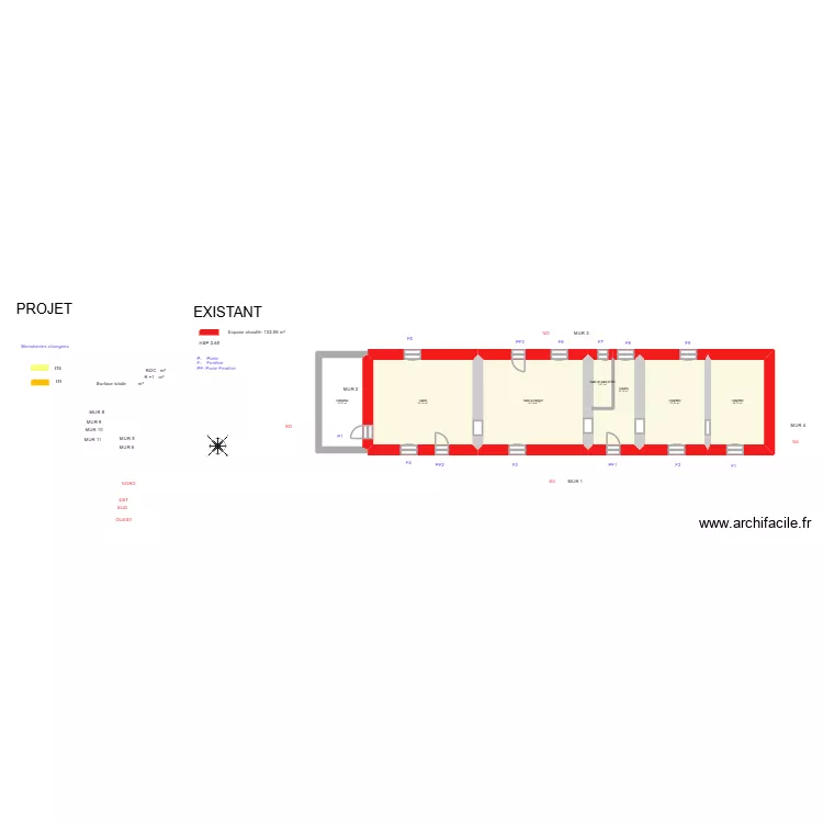 GIRAULT_ Projet. Plan de 23 et 259 m² GIRAULT_ Projet. Plan de 23 et 259 m²