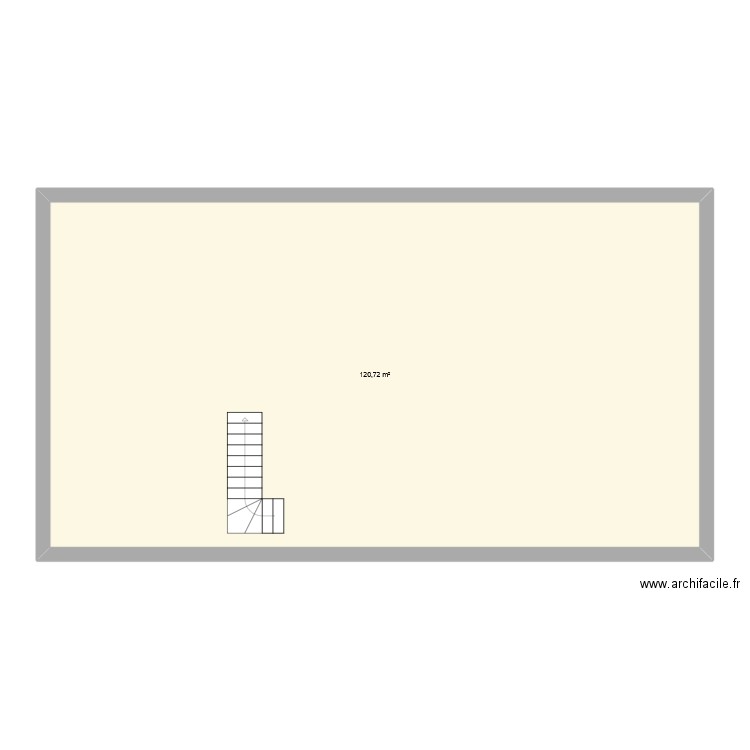 Bolsena étage. Plan de 1 pièce et 121 m2