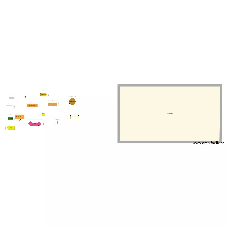 meubles. Plan de meubles. Plan de