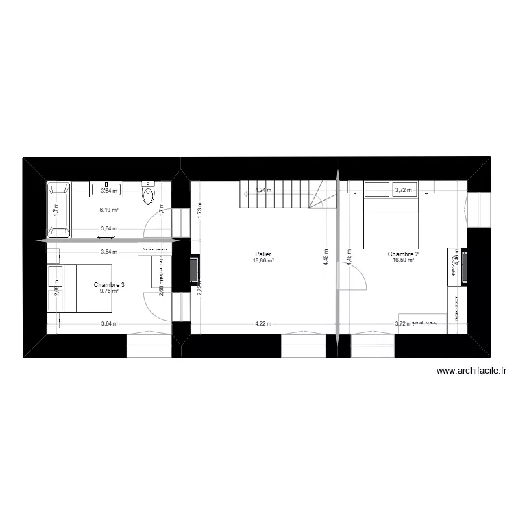 Plan Etage Thoraval - Projet v3. Plan de 