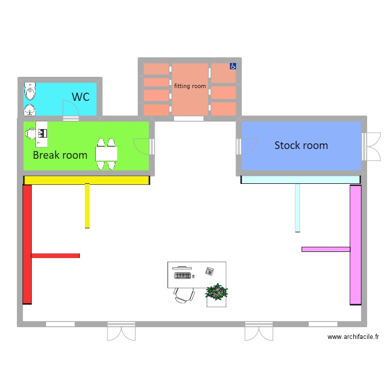MAGASIN ANGLAIS . Plan de 0 pièce et 0 m2