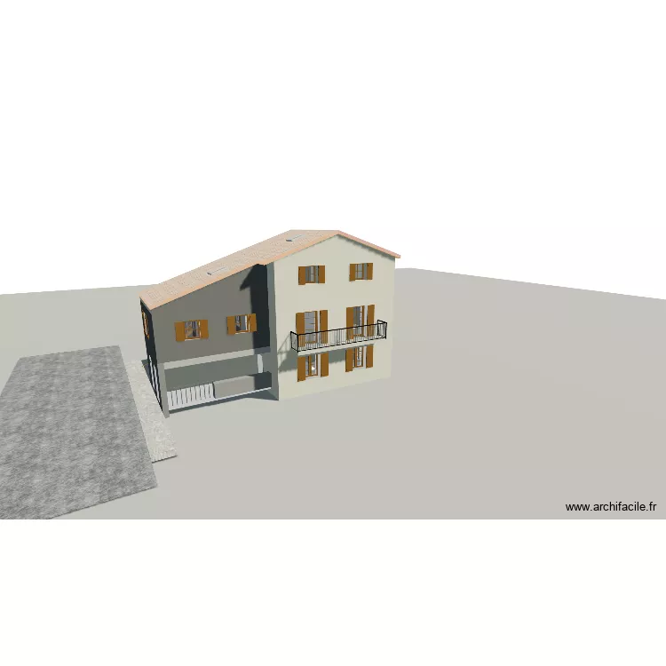 maison v3 sept mur gris. Plan de 10 Pièces et 118 m²
