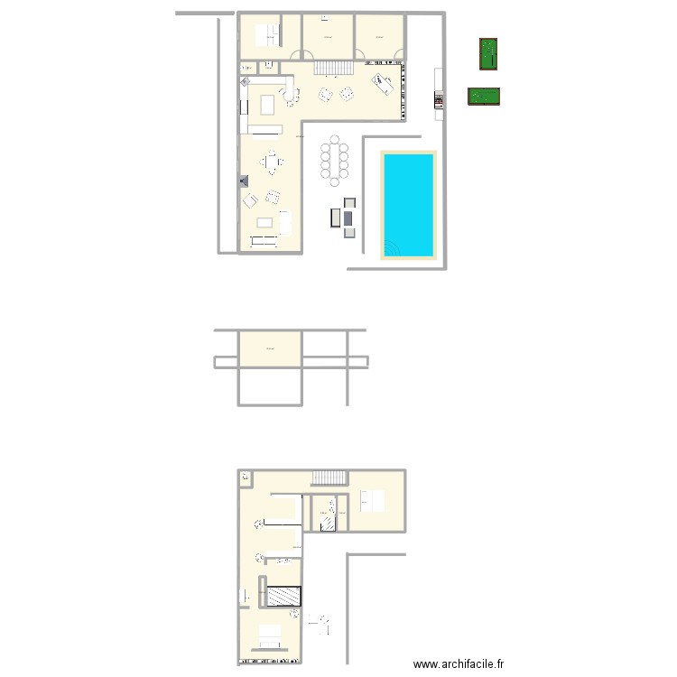v haut 2. Plan de 12 pièces et 304 m2
