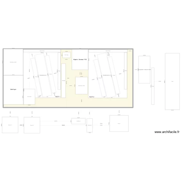 D&eacute;m&eacute;nagement France 2 +. Plan de 1 pièce et 1451 m²
