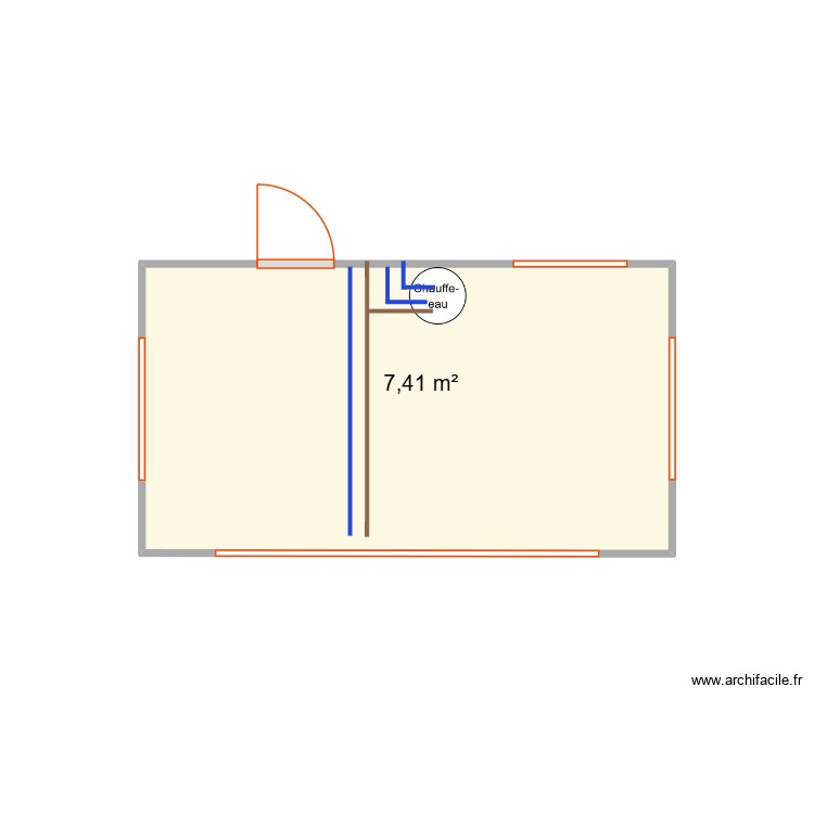 plomberie. Plan de 0 pièce et 0 m2 plomberie. Plan de 0 pièce et 0 m2