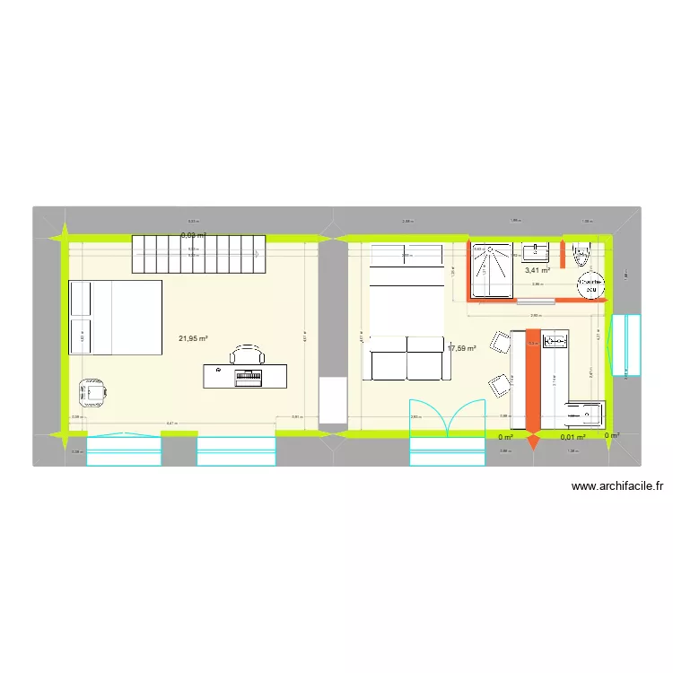 LA VACQUERIE RDC. Plan de 