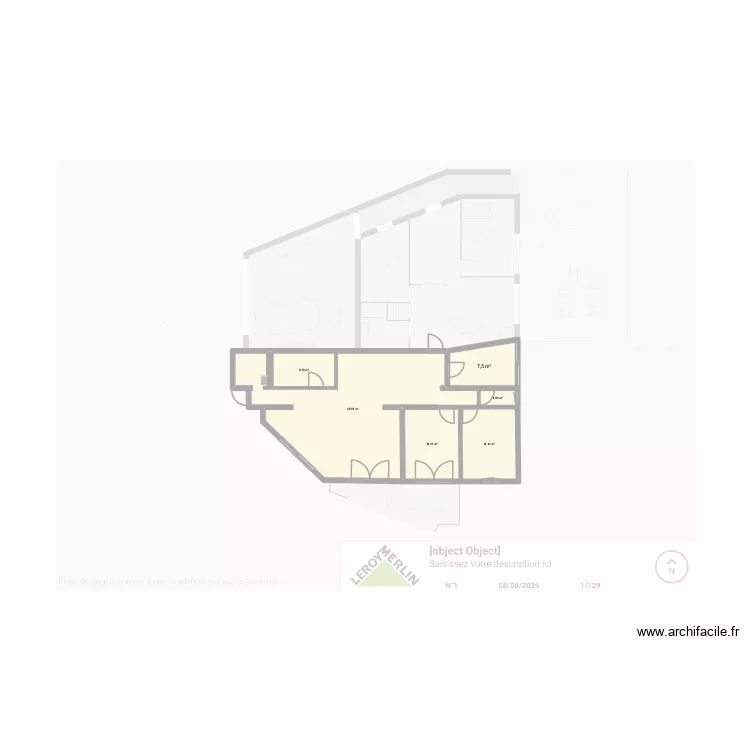 PONTFRACHE. Plan de 6 et 86 m² PONTFRACHE. Plan de 6 et 86 m²