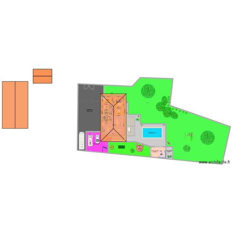 maison saint didier 10. Plan de 16 pièces et 1603 m2