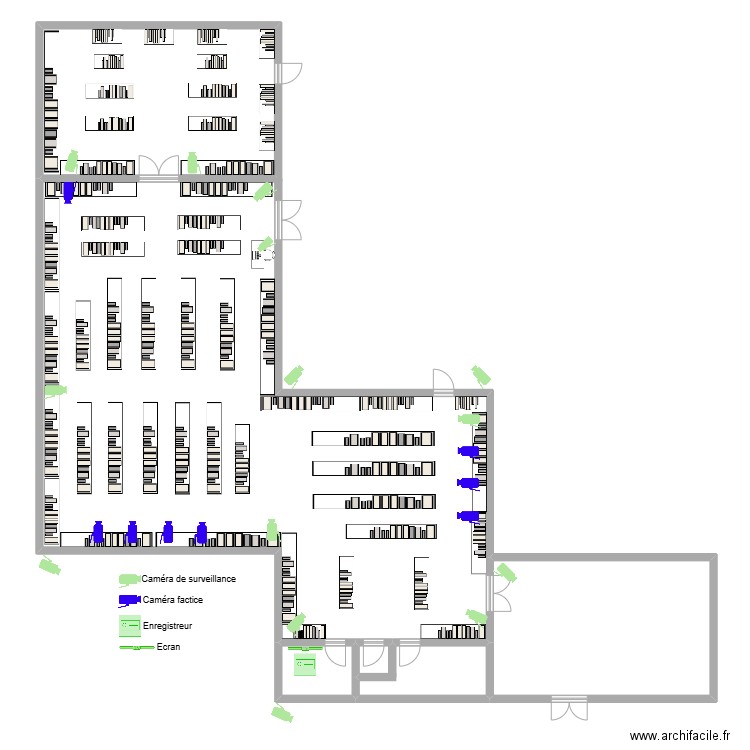 Plan Marché aux affaires. Plan de 4 pièces et 111 m2