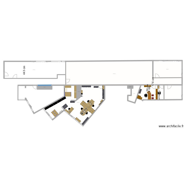 LogInfraOK. Plan de 9 pièces et 374 m2