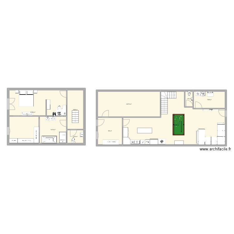 Maison final. Plan de 9 pièces et 156 m2