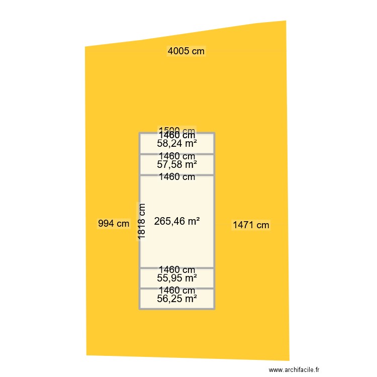 ROUZIER. Plan de 5 pièces et 493 m2