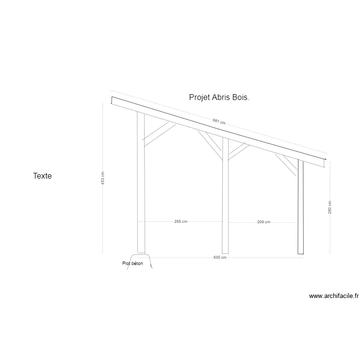 Projet Abris de jardin.. Plan de Projet Abris de jardin.. Plan de