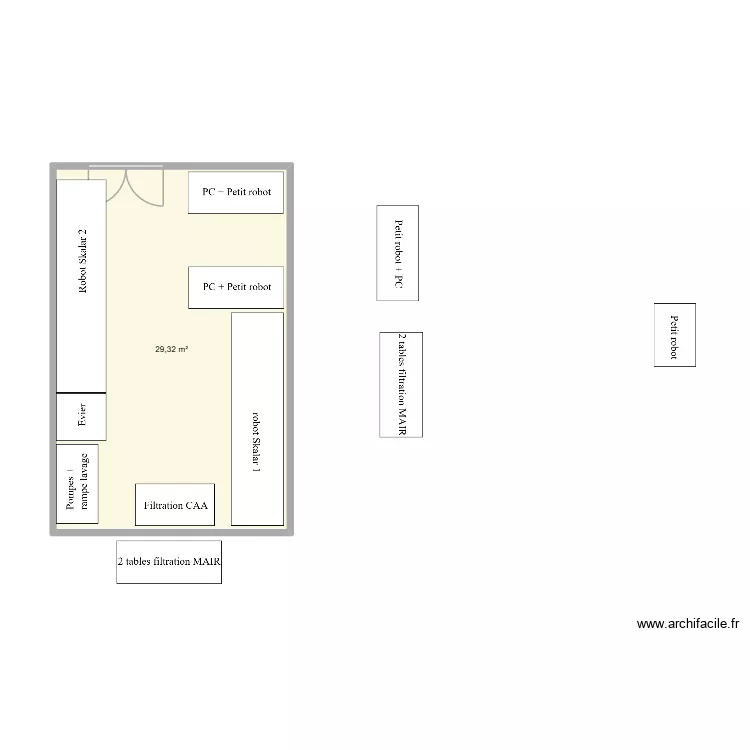 S5pH. Plan de 1 et 29 m² S5pH. Plan de 1 et 29 m²