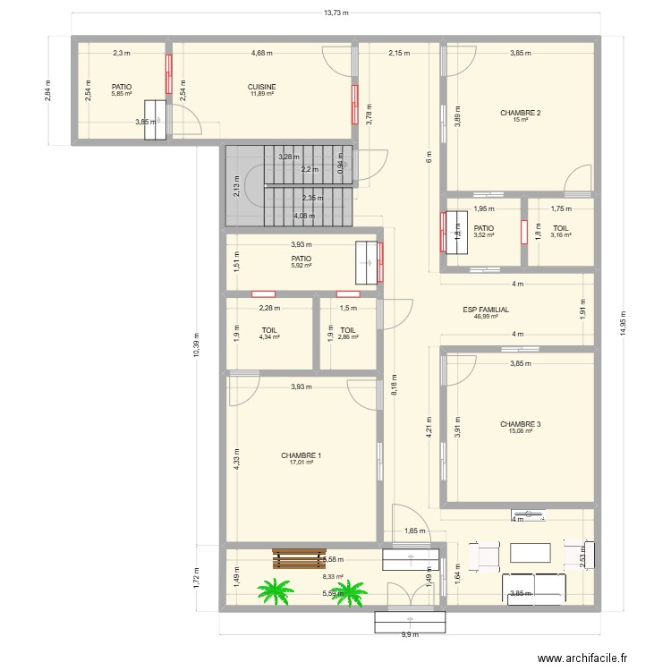 DOCNDAODIA VERSION 3. Plan de 28 pièces et 404 m2